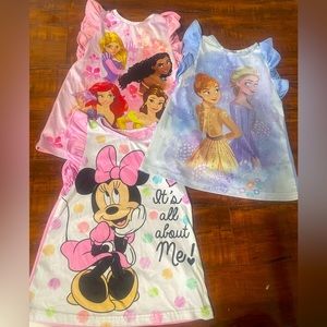 2T Disney night gowns